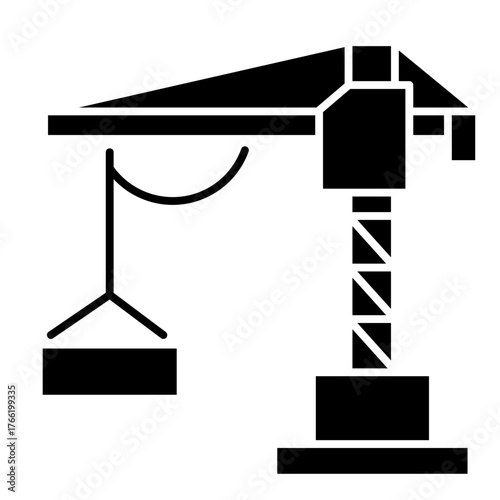 Crane   Icon Element For Design