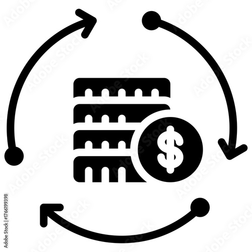 Currency icon isolated on white background. vector illustration icon for business to consumer