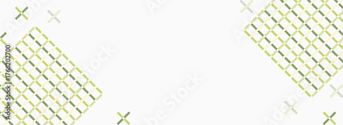 幾何学的なグリーンパターン背景