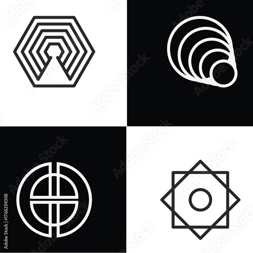 Vector restaurant healthy organic vegetarian logo