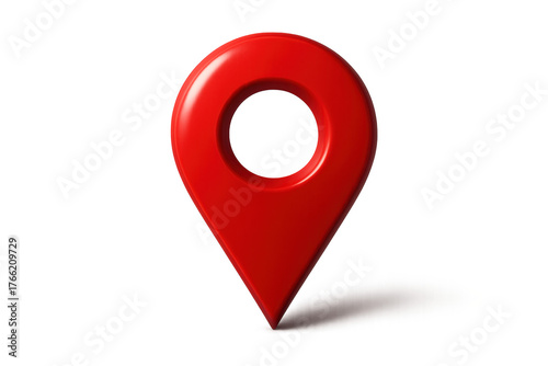 Free Download Red map pin icon locating destination on map - GFXLoad