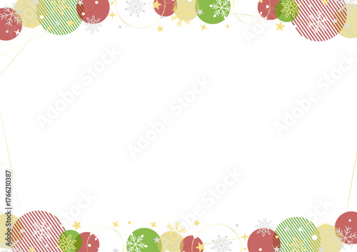 かわいいクリスマスのフレーム