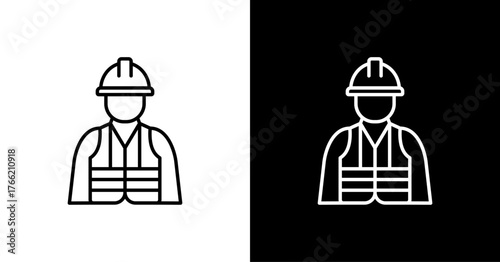 Contractor Icon Set Multiple Style Collection