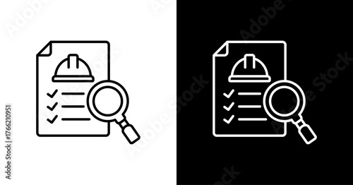 Inspection Icon Set Multiple Style Collection