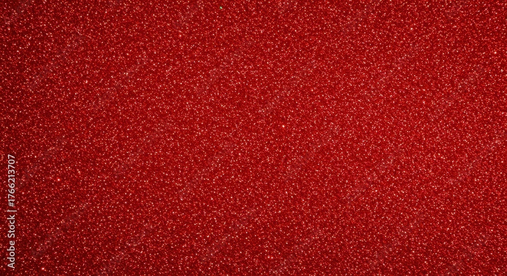 Fototapeta premium Vibrant shimmering red glitter texture background perfect for holiday celebrations or abstract decoration ,template ,bright ,defocused