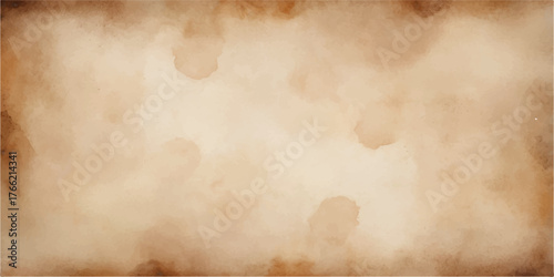 A versatile old paper texture background featuring vintage brown parchment with a grungy, stained, and aged look for design
