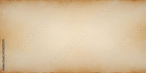 Aged parchment with a brown vintage texture for a retro blank page design