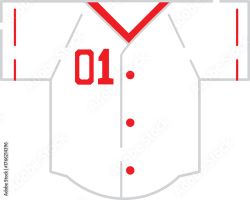 ユニフォームのシンプルイラスト素材