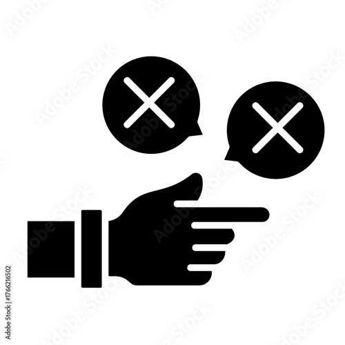 Dislike  Icon Element For Design	