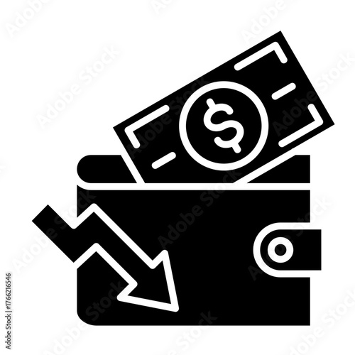 Wallet  Icon Element For Design	