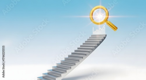 Search Engine Ranking Growth Concept Illustration