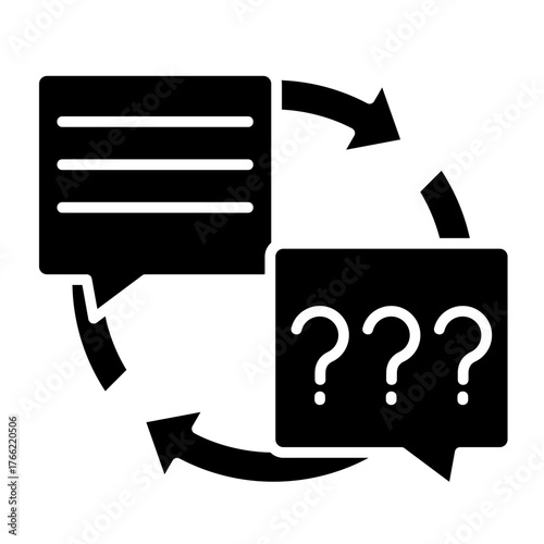 Question Feedback  Icon Element For Design	