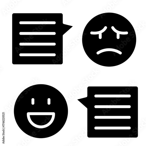 Emoji Feedback  Icon Element For Design	