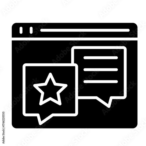 Web Feedback  Icon Element For Design	