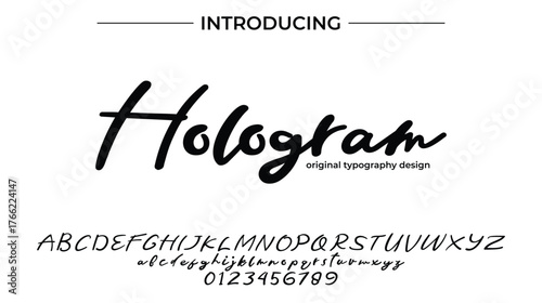 Hologram - Elegant Script Font for Smooth Handwritten Design and Creative Typography