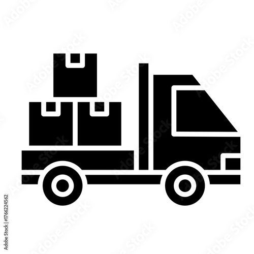 Delivery Truck   Icon Element For Design	