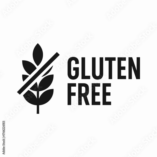 Gluten-Free Food Allergy Dietary Label Icon for Apps and Websites