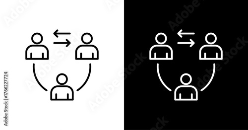 Cross Training White Icon Set Design