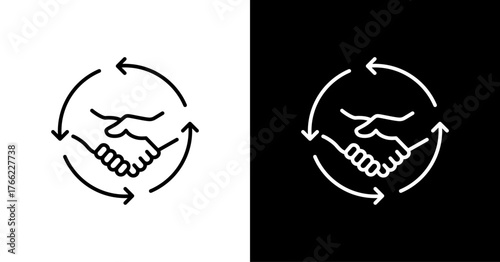Synergy White Icon Set Design