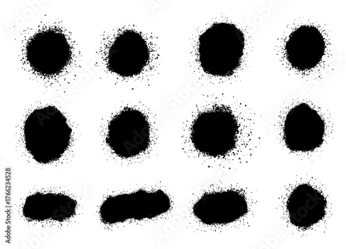 スプラッシュ、スプレー風の円形素材