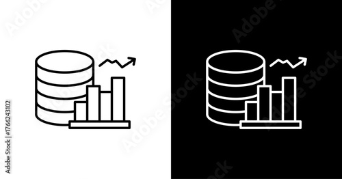 Funds White Icon Set Design