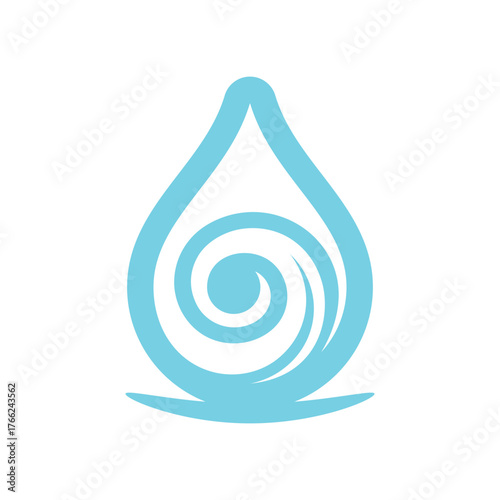 fresh blue water drop design