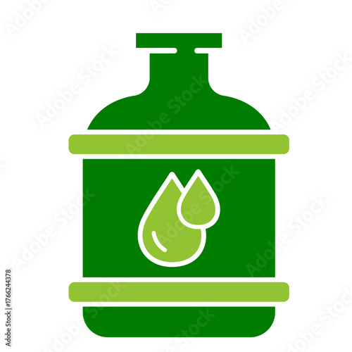 Bio Bottle Icon Element For Design
