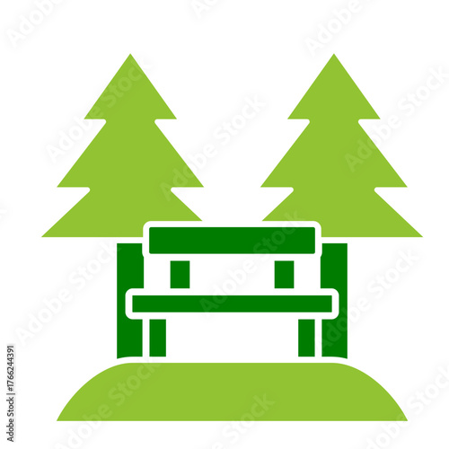 Forest Cabin Icon Element For Design
