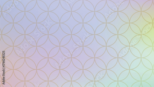 Light Pastel Gradient With Subtle Geometric Pattern Intersecting Circles