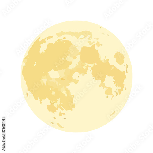 Glowing full moon illustration celestial body night sky astronomy space cosmic orb heavenly body vector