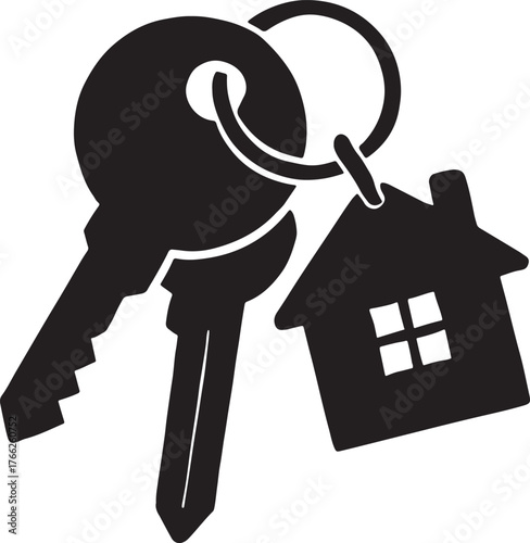 Circular metal key ring with a blank space for customization and a secure loop for attachments