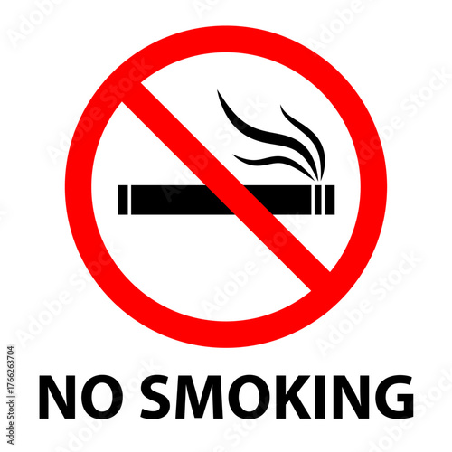 no smoking symbol for not to smoke prohibition