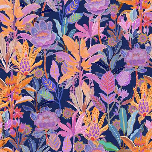 Canvastavla Saffron luster serenade
