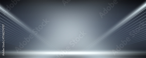 Abstract gradient podium background. Empty gray 3D studio background. Clean scene for product presentation mockup template. eps 10