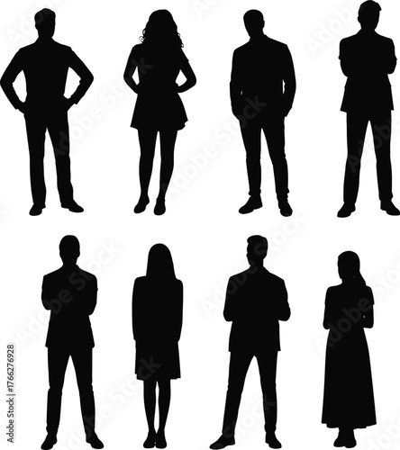 business people silhouettes