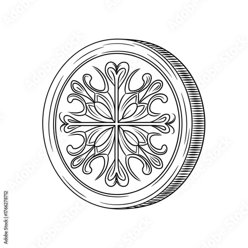 vector illustration of a decorative ornament