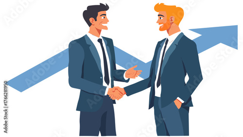 
129 / 5.000
businessmen shaking hands as a sign of agreement with graphic symbols appearing behind, isolated on a white background
