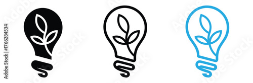 Eco friendly light bulb concept for sustainable innovation