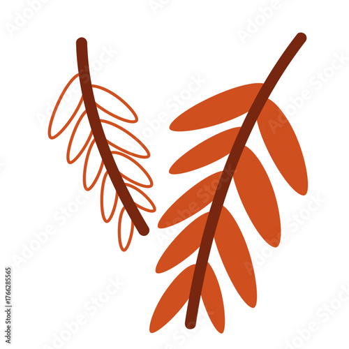 Leaves Branch Cartoon