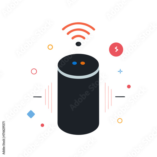 Smart speaker with voice assistant