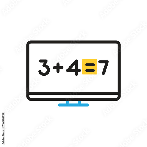 Multi color icon for sum