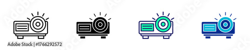 Projector   Icon Set Multiple Style Collection