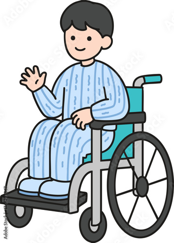 boy in wheelchair