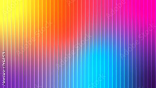 Abstract colorful rainbow lines background design. Glass ripple texture with light vivid gradient background