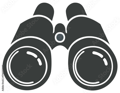 Binoculars observation device magnifying vision tool for exploration and discovery