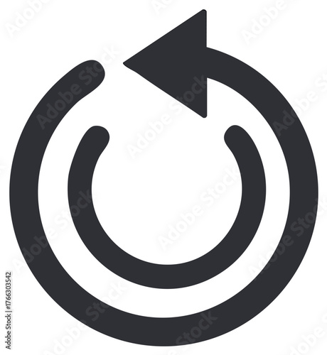Refresh reload undo icon showing circular counter clockwise arrow