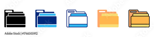 folder multi style icon