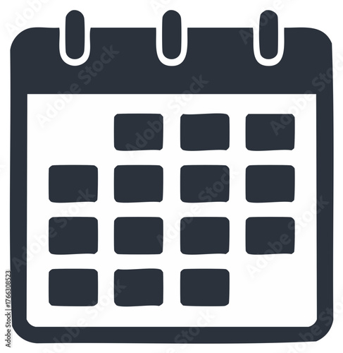 Calendar icon showing dates appointment planner meeting schedule organization remind events deadline
