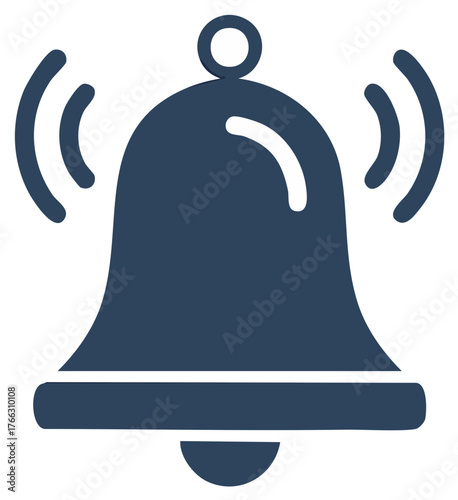 Ringing Bell Illustration Ringer Sound Symbol Alarm Reminder Notification Sign