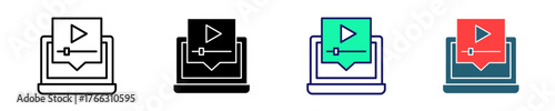 E-Learning  Icon Set Multiple Style Collection
